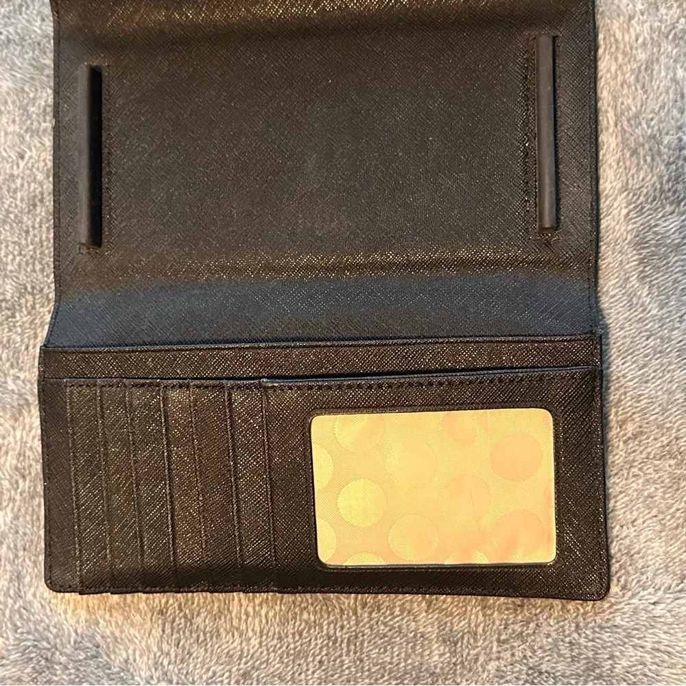 Kate Spade Black Leather Grove Street Millie Purse Crossbody Bag + Wallet